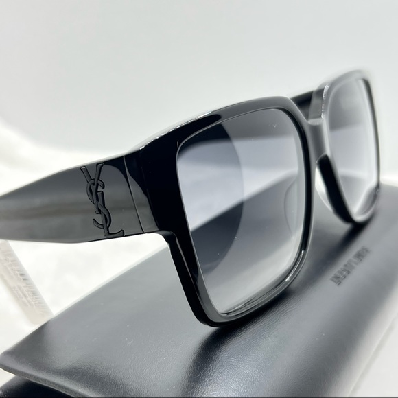 Saint Laurent YSL Sunglasses New Authentic Classic Black Square Sunglass… - Picture 3 of 9